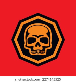 Gothic sign with skull, grunge vintage design t shirts
