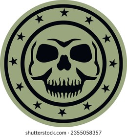 Gothic sign with skull, grunge vintage design t shirts
