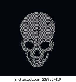 gothic sign with skull, grunge vintage design t shirts
