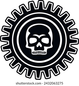 Gothic sign with skull, grunge vintage design t shirts
