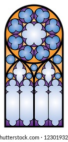 Gothic Stained Glass Window