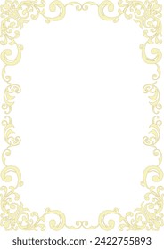 Gothic style frame. Western style frame. (A4 portrait)