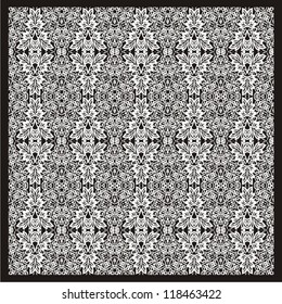 Gothic Style White Seamless Lace Patterns