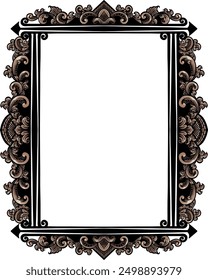 Ornamento de estilo retro de Arte vectorial de marco vintage gótico