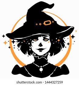 gothic witch in a hat