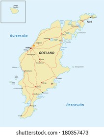 gotland map, sweden