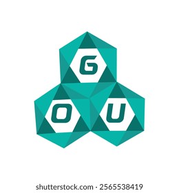 GOU creative minimalist letter logo. GOU unique vector initials alphabet letter logo design

