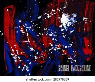 gouache abstract grunge background with dabs and splashes