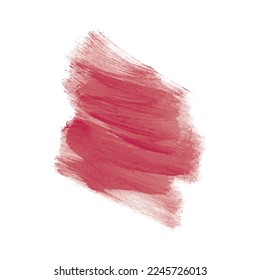 gouache brush stroke with vivid purple color on white background. color of the year 2023