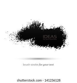 gouache brush - vector, space for your text