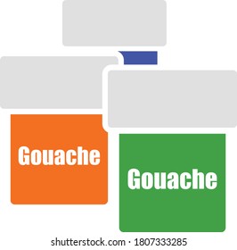 Gouache Can Icon. Diseño de color plano. Ilustración vectorial.