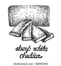 Gouda cheese. Vector illustration for design menus, recipes and packages products.