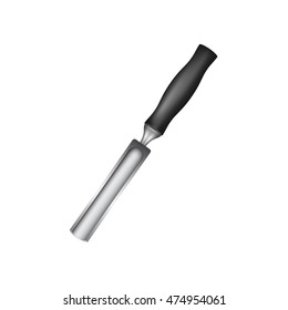 Gouge with black handle