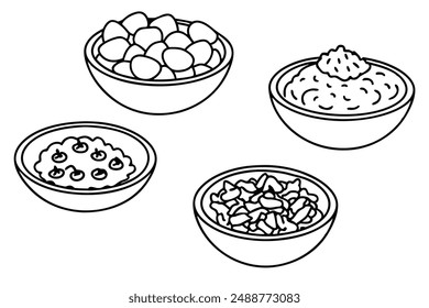 Goulash Line Art Hand Drawing Hungarian Dish Artwork Design