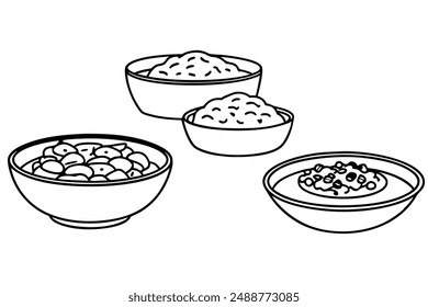 Goulash Line Art Traditional Hungarian Dish Hand Drawn Design