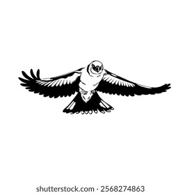 Gouldian finch with a black and white vector, vintage and gothic touch, suitable for use in bird farming logos and finch motif patterns for printed and digital merchandise.
