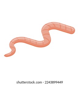 Gound worm icon isometric vector. Garden worm. Dirt soil