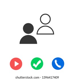 Goup people icon. Vector web design