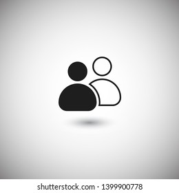 Goup people icon. Vector web design