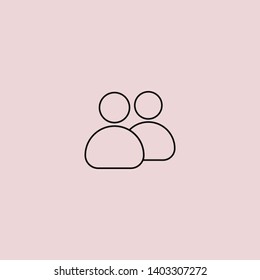 Goup people icon. Vector web design
