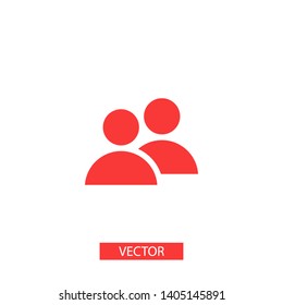 Goup people icon. Vector web design