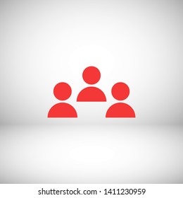 Goup people icon. Vector web design