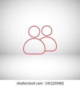 Goup people icon. Vector web design