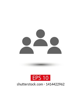Goup people icon. Vector web design