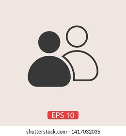 Goup people icon. Vector web design