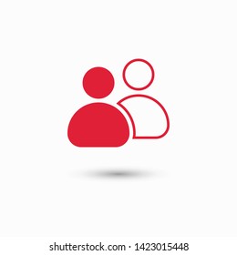 Goup people icon. Vector web design
