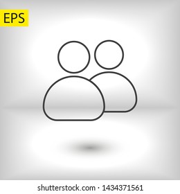 Goup people icon. Vector web design