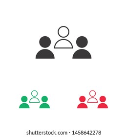 Goup people icon. Vector web design