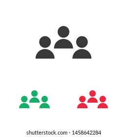 Goup people icon. Vector web design