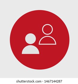 Goup people icon. Vector web design