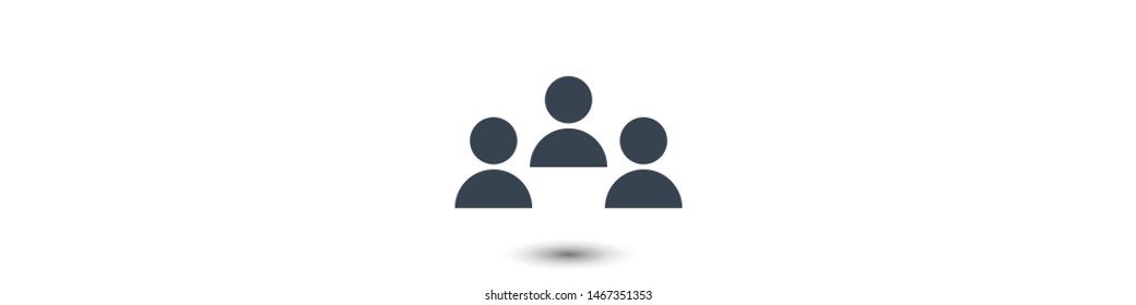 Goup people icon. Vector web design