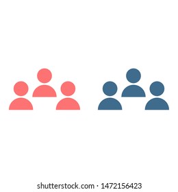 Goup people icon. Vector web design