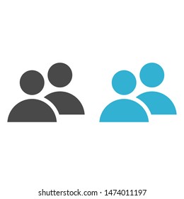 Goup people icon. Vector web design