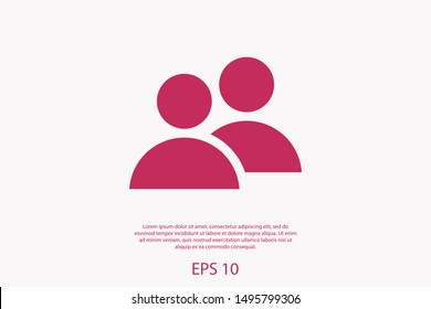 Goup people icon. Vector web design