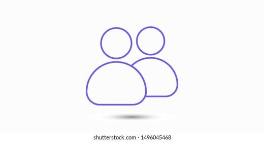 Goup people icon. Vector web design