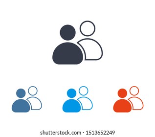 Goup people icon. Vector web design