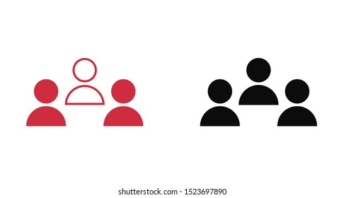 Goup people icon. Vector web design