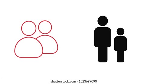 Goup people icon. Vector web design
