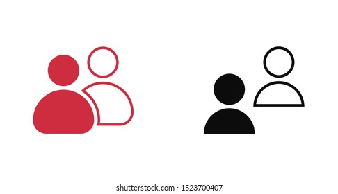 Goup people icon. Vector web design