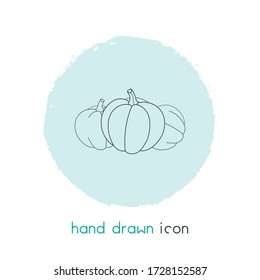Gourd icon line element. Vector illustration of gourd icon line isolated on clean background for your web mobile app logo design.