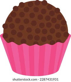 Gourmet chocolate brigadeiro party sweets