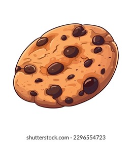 gourmet chocolate dessert cookie icon isolated