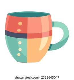 Gourmet coffee in cute mug design