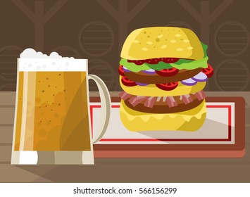 gourmet double gurger and beer glass mug