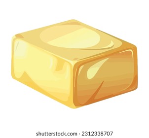Gourmet meal fresh butter icon isolated