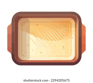 Gourmet meal packet on shiny metal icon isolated